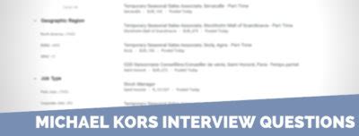 michael kors interview questions and answers 